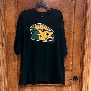 Packers MSU Spartans T-Shirt with Cheese Graphic
